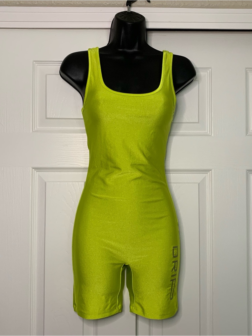 Forever 21 Neon Lime Drip Green Sleeveless Jumpsuit